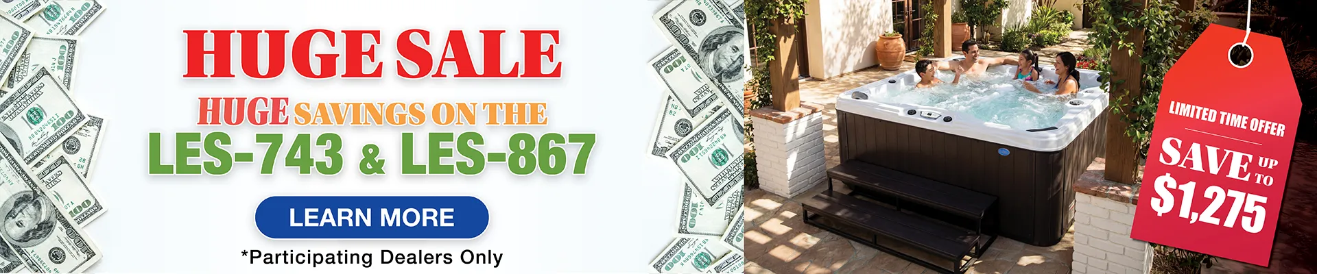 Calspas hot tub being used in a family setting - Hesperia